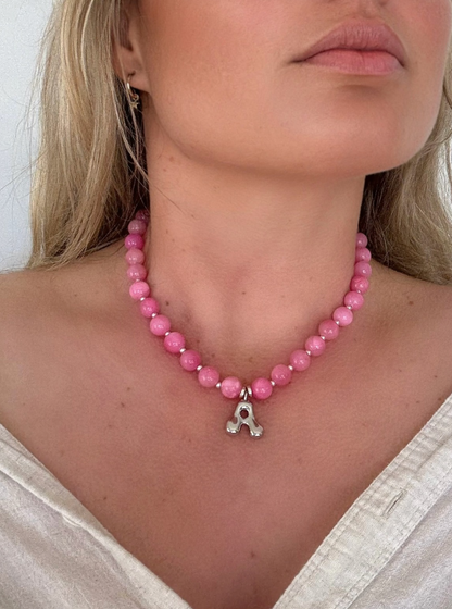 Sabrina Initial Necklace - Silver