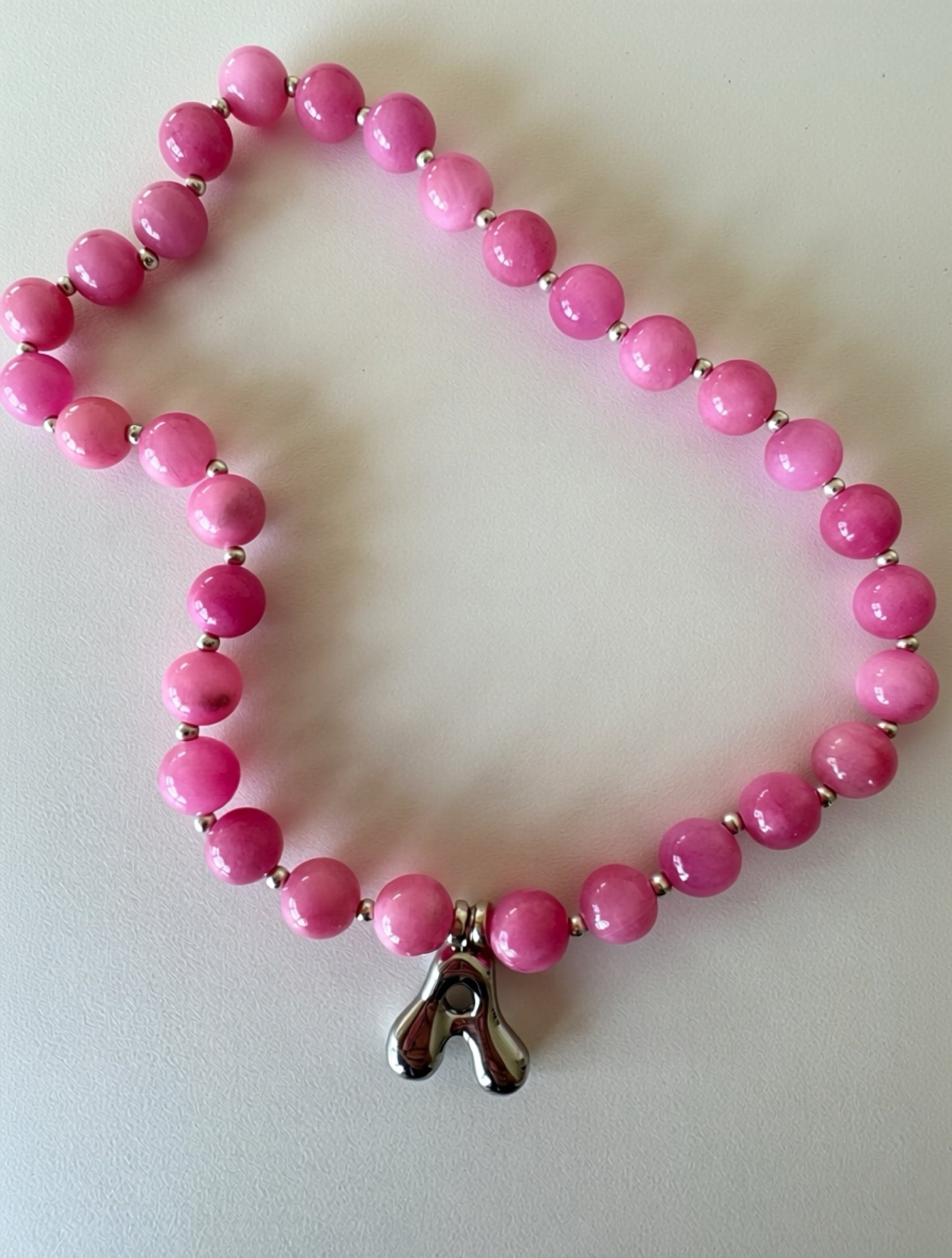 Sabrina Initial Necklace - Silver